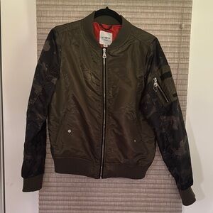Women’s Olive Bomber Jacket